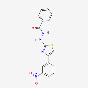 N'-[4-(3-nitrophenyl)-1,3-thiazol-2-yl]benzohydrazide