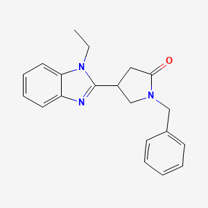 1-benzyl-4-(1-ethyl-1H-benzimidazol-2-yl)pyrrolidin-2-one