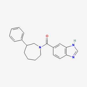 molecular formula C20H21N3O B2889617 (1H-benzo[d]imidazol-5-yl)(3-phenylazepan-1-yl)methanone CAS No. 1705085-04-6