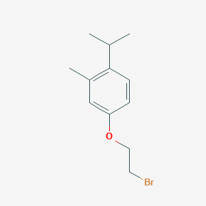 molecular formula C12H17BrO B2889624 4-(2-Bromoethoxy)-2-methyl-1-(propan-2-yl)benzene CAS No. 731802-21-4