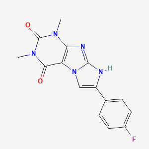 7-(4-fluorophenyl)-1,3-dimethyl-1H-imidazo[2,1-f]purine-2,4(3H,8H)-dione