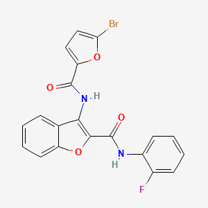 3-(5-bromofuran-2-carboxamido)-N-(2-fluorophenyl)benzofuran-2-carboxamide