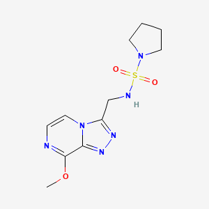N-({8-methoxy-[1,2,4]triazolo[4,3-a]pyrazin-3-yl}methyl)pyrrolidine-1-sulfonamide
