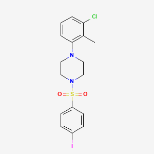 molecular formula C17H18ClIN2O2S B2889670 1-(3-Chloro-2-methylphenyl)-4-(4-iodobenzenesulfonyl)piperazine CAS No. 1808422-66-3