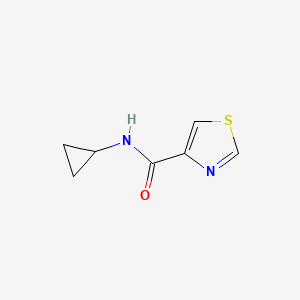 molecular formula C7H8N2OS B2889671 N-cyclopropyl-1,3-thiazole-4-carboxamide CAS No. 1341512-03-5