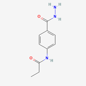 molecular formula C10H13N3O2 B2889673 N-[4-(hydrazinocarbonyl)phenyl]propanamide CAS No. 349642-97-3