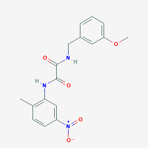 molecular formula C17H17N3O5 B2889678 N1-(3-甲氧基苄基)-N2-(2-甲基-5-硝基苯基)草酰胺 CAS No. 899975-03-2