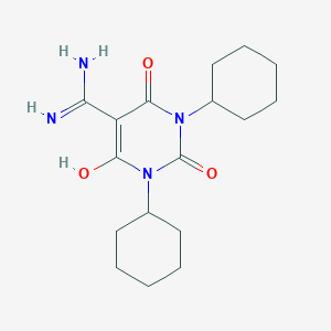 1,3-Dicyclohexyl-6-hydroxy-2,4-dioxo-1,2,3,4-tetrahydropyrimidine-5-carboximidamide
