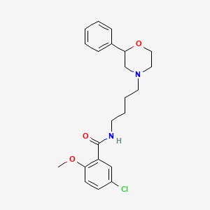 5-chloro-2-methoxy-N-[4-(2-phenylmorpholin-4-yl)butyl]benzamide