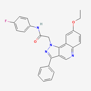 2-(8-ethoxy-3-phenyl-1H-pyrazolo[4,3-c]quinolin-1-yl)-N-(4-fluorophenyl)acetamide