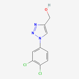 molecular formula C9H7Cl2N3O B2889724 [1-(3,4-二氯苯基)-1H-1,2,3-三唑-4-基]甲醇 CAS No. 338419-11-7