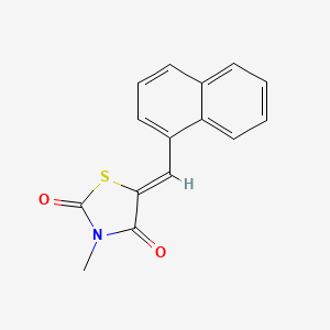 3-methyl-5-[(Z)-1-naphthylmethylidene]-1,3-thiazolane-2,4-dione