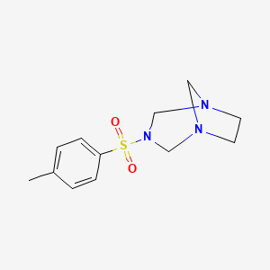 molecular formula C12H17N3O2S B2889729 3-甲苯磺酰基-1,3,5-三氮杂双环[3.2.1]辛烷 CAS No. 217316-82-0