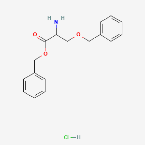 molecular formula C17H20ClNO3 B2889750 Benzyl 2-amino-3-(benzyloxy)propanoate hydrochloride CAS No. 21948-10-7