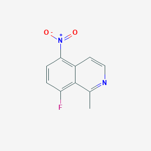 molecular formula C10H7FN2O2 B2889771 8-Fluoro-1-methyl-5-nitroisoquinoline CAS No. 2060033-15-8