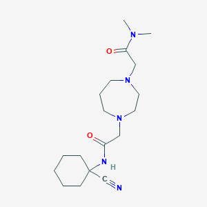 2-(4-{[(1-cyanocyclohexyl)carbamoyl]methyl}-1,4-diazepan-1-yl)-N,N-dimethylacetamide