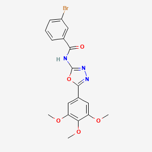 3-bromo-N-(5-(3,4,5-trimethoxyphenyl)-1,3,4-oxadiazol-2-yl)benzamide
