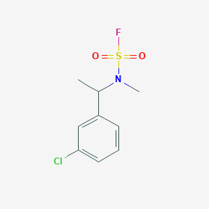 molecular formula C9H11ClFNO2S B2889777 N-[1-(3-Chlorophenyl)ethyl]-N-methylsulfamoyl fluoride CAS No. 2411302-92-4