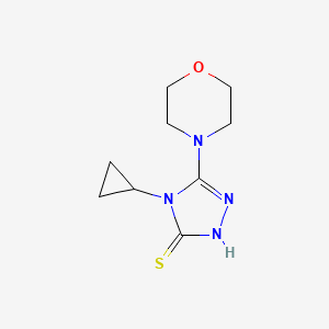 4-cyclopropyl-5-morpholin-4-yl-4H-1,2,4-triazole-3-thiol