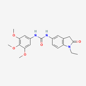 molecular formula C20H23N3O5 B2889795 1-(1-Ethyl-2-oxoindolin-5-yl)-3-(3,4,5-trimethoxyphenyl)urea CAS No. 1171053-18-1