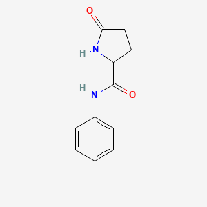 molecular formula C12H14N2O2 B2889800 N-(4-methylphenyl)-5-oxoprolinamide CAS No. 4108-07-0