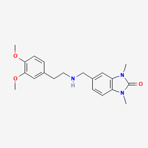 5-({[2-(3,4-dimethoxyphenyl)ethyl]amino}methyl)-1,3-dimethyl-1,3-dihydro-2H-benzimidazol-2-one