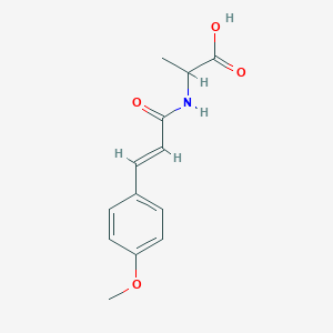 molecular formula C13H15NO4 B2889827 2-[3-(4-Methoxyphenyl)prop-2-enamido]propanoic acid CAS No. 1163681-24-0