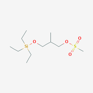 molecular formula C11H26O4SSi B2889831 2-甲基-3-(三乙基甲硅烷基氧基)丙基甲磺酸盐 CAS No. 718633-39-7