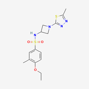 4-Ethoxy-3-methyl-N-[1-(5-methyl-1,3,4-thiadiazol-2-yl)azetidin-3-yl]benzenesulfonamide