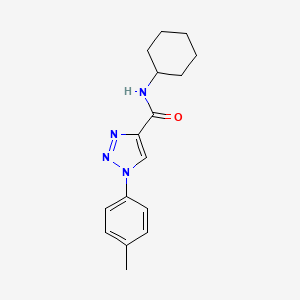 molecular formula C16H20N4O B2889842 N-cyclohexyl-1-(4-methylphenyl)-1H-1,2,3-triazole-4-carboxamide CAS No. 951597-69-6