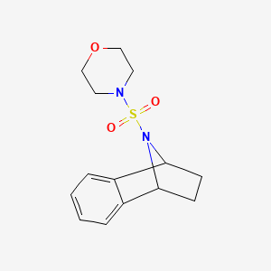 molecular formula C14H18N2O3S B2889848 4-((1,2,3,4-四氢-1,4-二亚氨基萘-9-基)磺酰基)吗啉 CAS No. 2034602-62-3