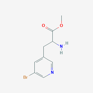 molecular formula C9H11BrN2O2 B2889855 Methyl 2-amino-3-(5-bromopyridin-3-yl)propanoate CAS No. 1565555-15-8