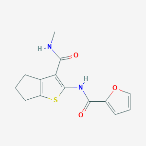 N-[3-(methylcarbamoyl)-5,6-dihydro-4H-cyclopenta[b]thiophen-2-yl]furan-2-carboxamide
