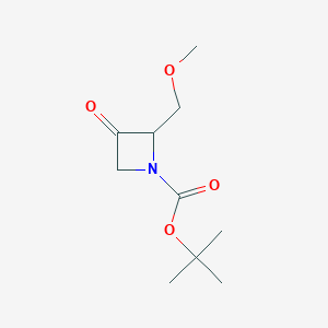 Tert-butyl 2-(methoxymethyl)-3-oxoazetidine-1-carboxylate