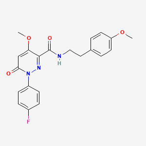 1-(4-fluorophenyl)-4-methoxy-N-(4-methoxyphenethyl)-6-oxo-1,6-dihydropyridazine-3-carboxamide