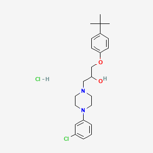 1-(4-(Tert-butyl)phenoxy)-3-(4-(3-chlorophenyl)piperazin-1-yl)propan-2-ol hydrochloride