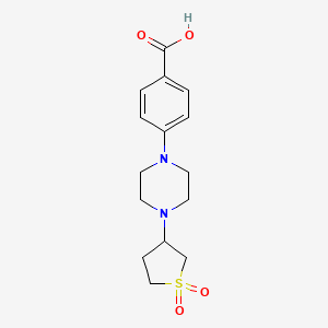 4-[4-(1,1-Dioxo-1$l^{6}-thiolan-3-yl)piperazin-1-yl]benzoic acid