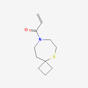 molecular formula C11H17NOS B2889895 1-(5-Thia-8-azaspiro[3.6]decan-8-yl)prop-2-en-1-one CAS No. 2194089-66-0