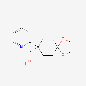 4-(Hydroxymethyl)-4-(pyridin-2-yl)cyclohexanone ethylene ketal