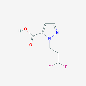 2-(3,3-Difluoropropyl)pyrazole-3-carboxylic acid