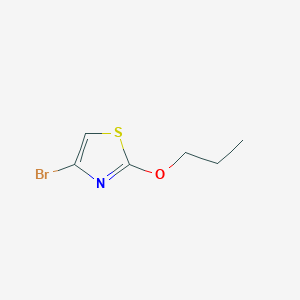 molecular formula C6H8BrNOS B2889918 4-Bromo-2-propoxy-1,3-thiazole CAS No. 1289081-81-7