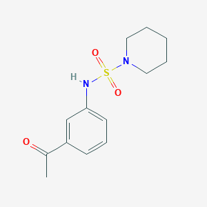 molecular formula C13H18N2O3S B288994 N-(3-acetylphenyl)piperidine-1-sulfonamide 