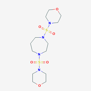 molecular formula C13H26N4O6S2 B288995 1,4-Bis(4-morpholinylsulfonyl)-1,4-diazepane 
