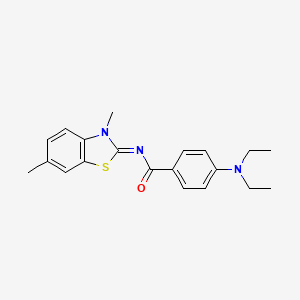 (Z)-4-(diethylamino)-N-(3,6-dimethylbenzo[d]thiazol-2(3H)-ylidene)benzamide