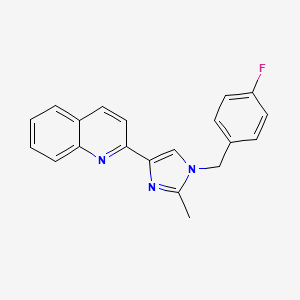 2-[1-(4-fluorobenzyl)-2-methyl-1H-imidazol-4-yl]quinoline