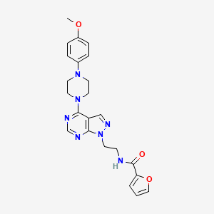 N-(2-(4-(4-(4-methoxyphenyl)piperazin-1-yl)-1H-pyrazolo[3,4-d]pyrimidin-1-yl)ethyl)furan-2-carboxamide