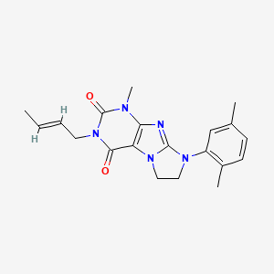 3-((2E)but-2-enyl)-8-(2,5-dimethylphenyl)-1-methyl-1,3,5-trihydroimidazolidino [1,2-h]purine-2,4-dione