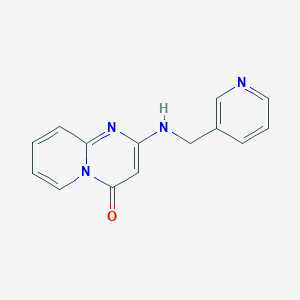 molecular formula C14H12N4O B2889977 2-((吡啶-3-基甲基)氨基)-4H-吡啶并[1,2-a]嘧啶-4-酮 CAS No. 2320212-49-3