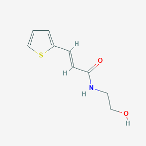 molecular formula C9H11NO2S B2889978 N-(2-羟乙基)-3-(噻吩-2-基)丙-2-烯酰胺 CAS No. 327090-55-1