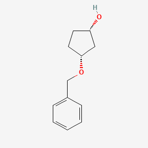 molecular formula C12H16O2 B2889979 cis-3-(Benzyloxy)cyclopentan-1-ol CAS No. 212270-85-4